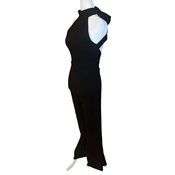 SANS FAFF Taylor Tie Back Jumpsuit in Black XSmall New Womens Dressy One Piece - Picture 5 of 13